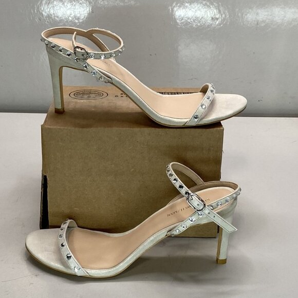 NEW STUART WEITZMAN Women’s Dancer 80 Crystal-Embellished Suede Leather Heels - Picture 1 of 1